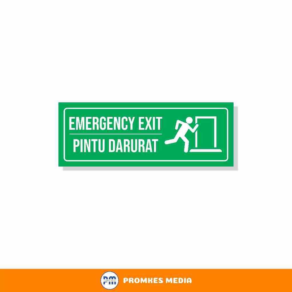 Emergency Exit Stickers, Emergency Doors, Evacuation Lines Shopee