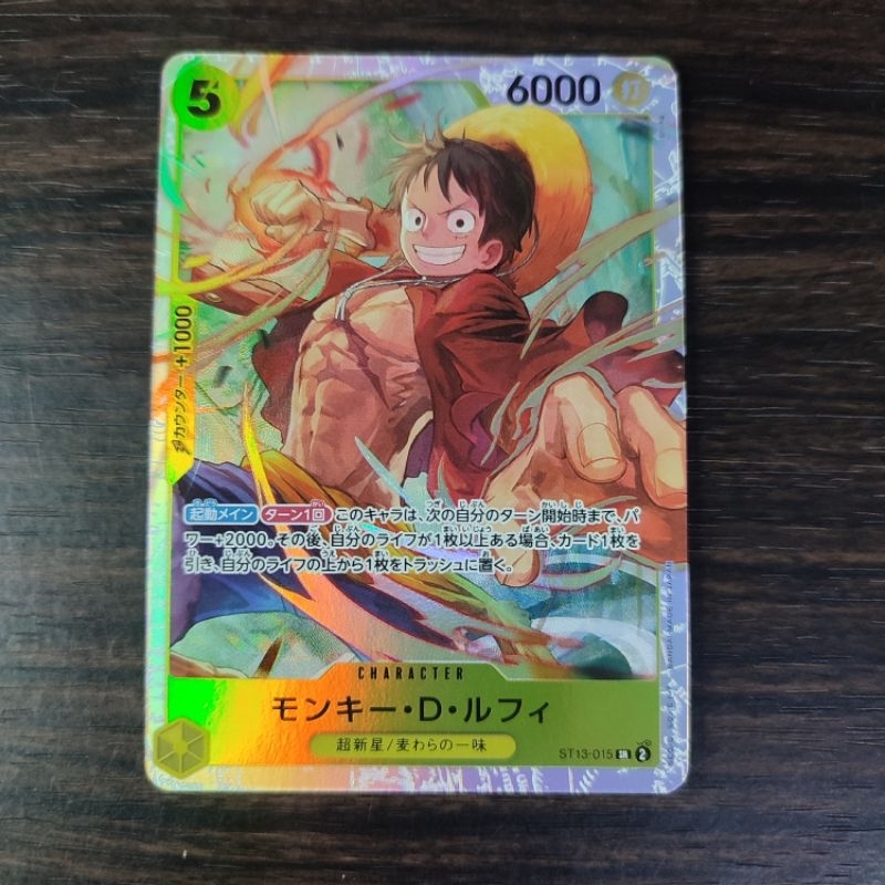 One piece tcg monkey D. luffy ST13-015 SR original | Shopee Malaysia