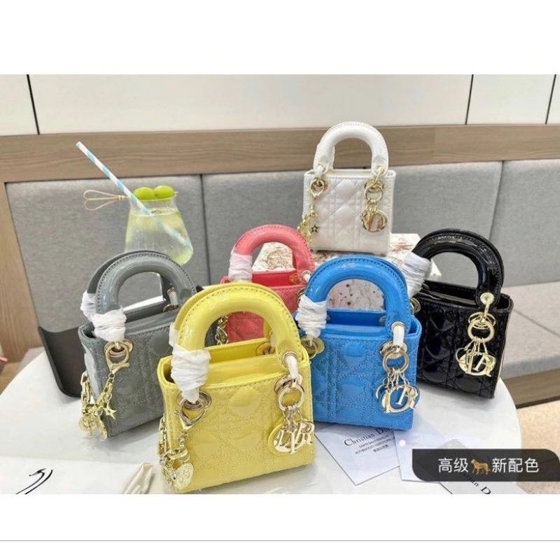 Original 2024 Bags Mini Diana Bag In Shiny Leather Shopee Malaysia   Id 11134207 7r990 Lpweqnw11bpb91