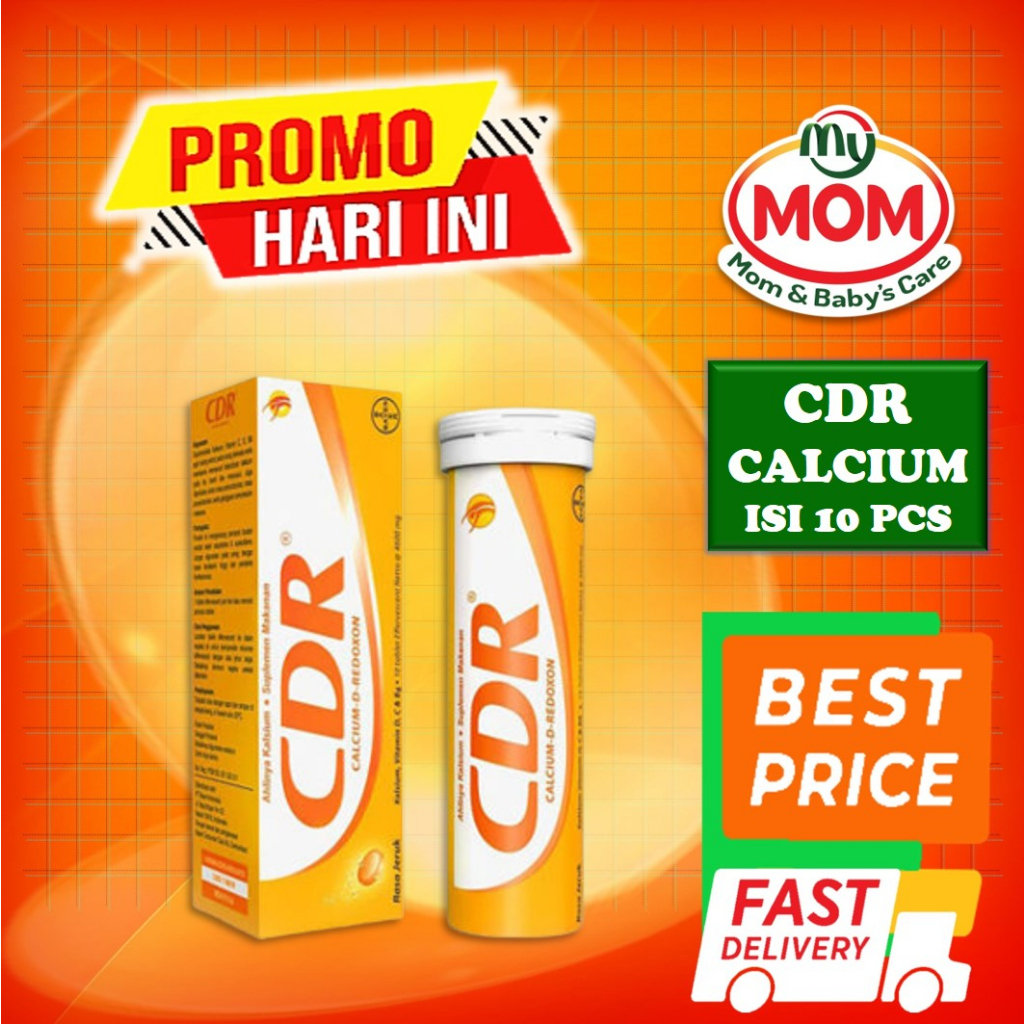 Cdr Effervescent Calcium Contents 10 Tablets - CDR Orange Flavor ...