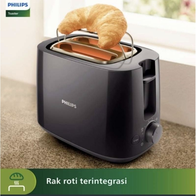 Toaster PHILIPS TOASTER BUNWARMER HD2583/90 PHILIPS TOASTER Shopee