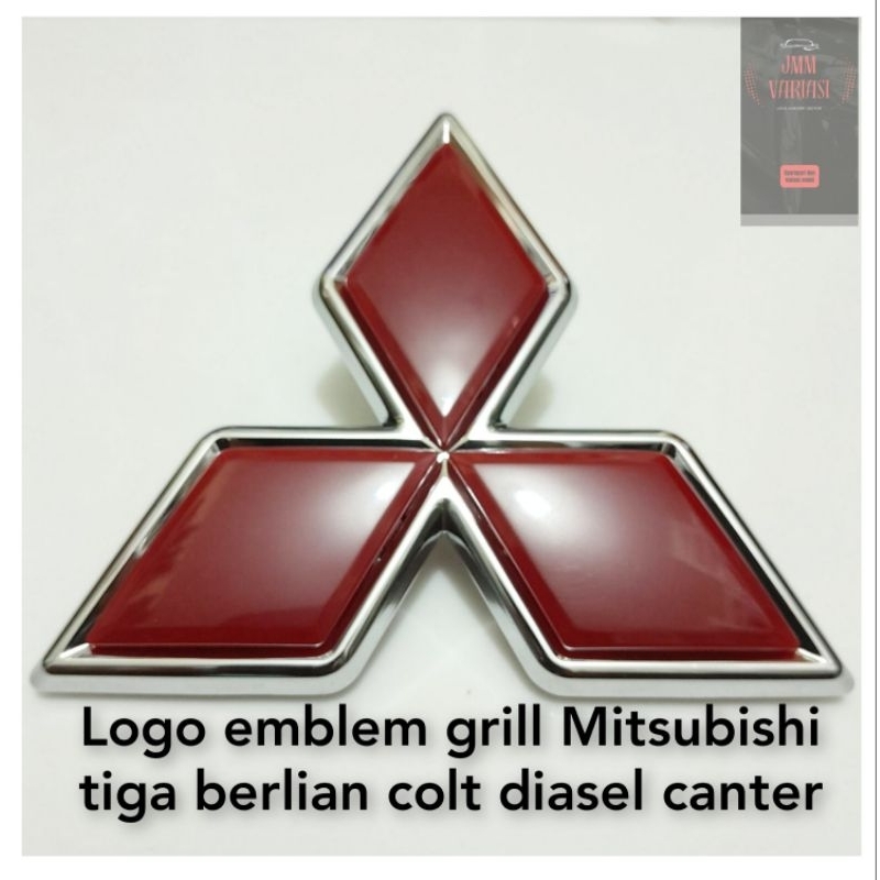 Mitsubishi Three Diamond colt grill emblem Logo diasel canter | Shopee ...