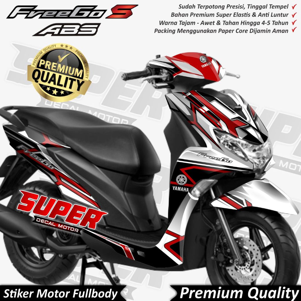 Yamaha FREEGO Motorcycle Decal Sticker Full Body Variation Concept ...