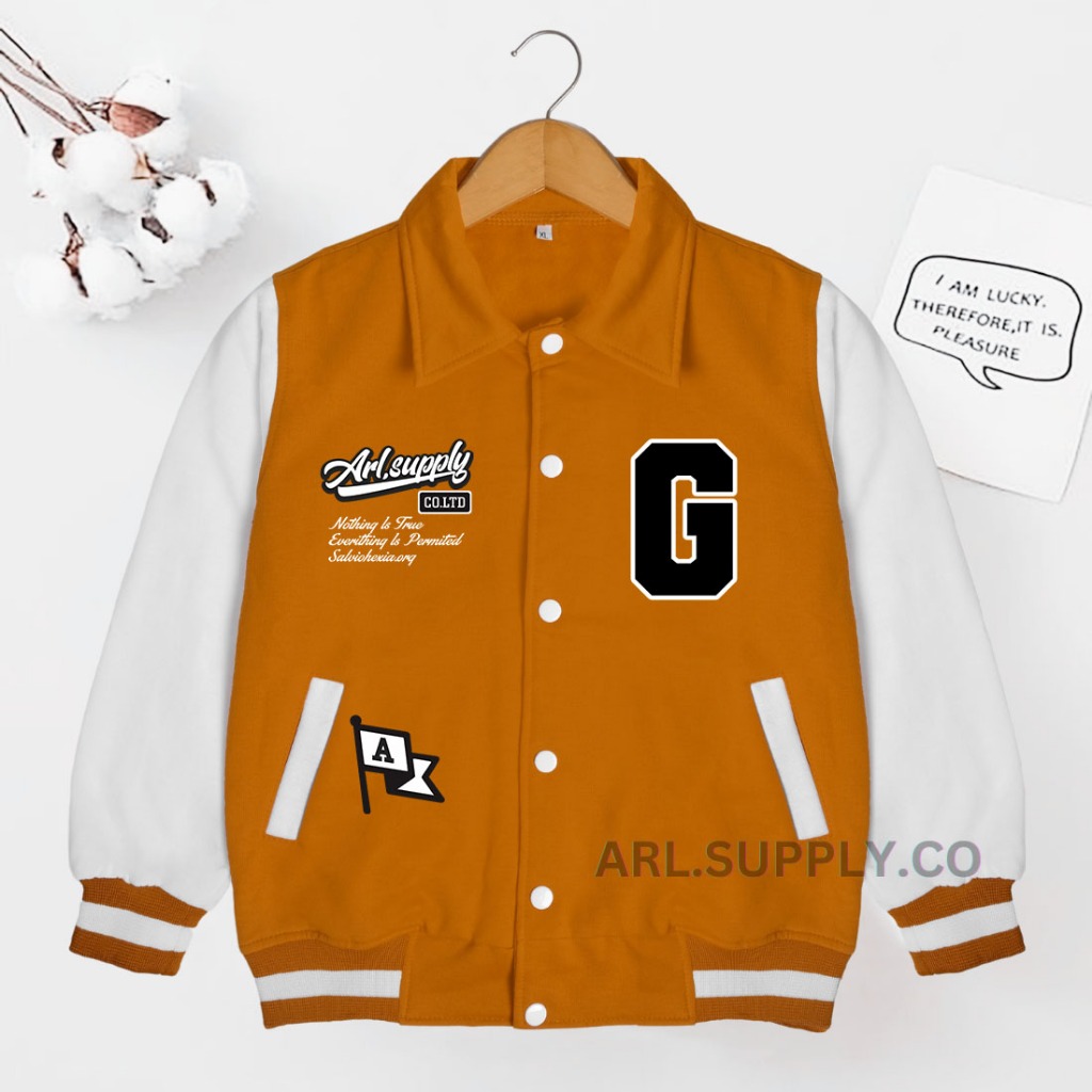 V Jackets For Children Initials A-Z Ages 2-12 Years Old Boys Girls ...