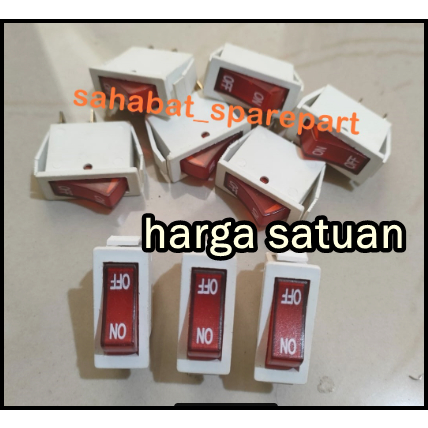 TOMBOL On OFF BUTTON SWITCH MODEL 2 FOOT FLAT BOX | Shopee Malaysia