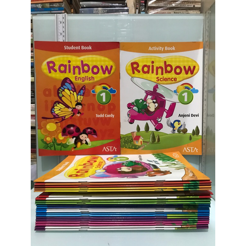 Rainbow Englis, Math, Science, Student Book - Activity Book 1, 2, 3, 4 ...
