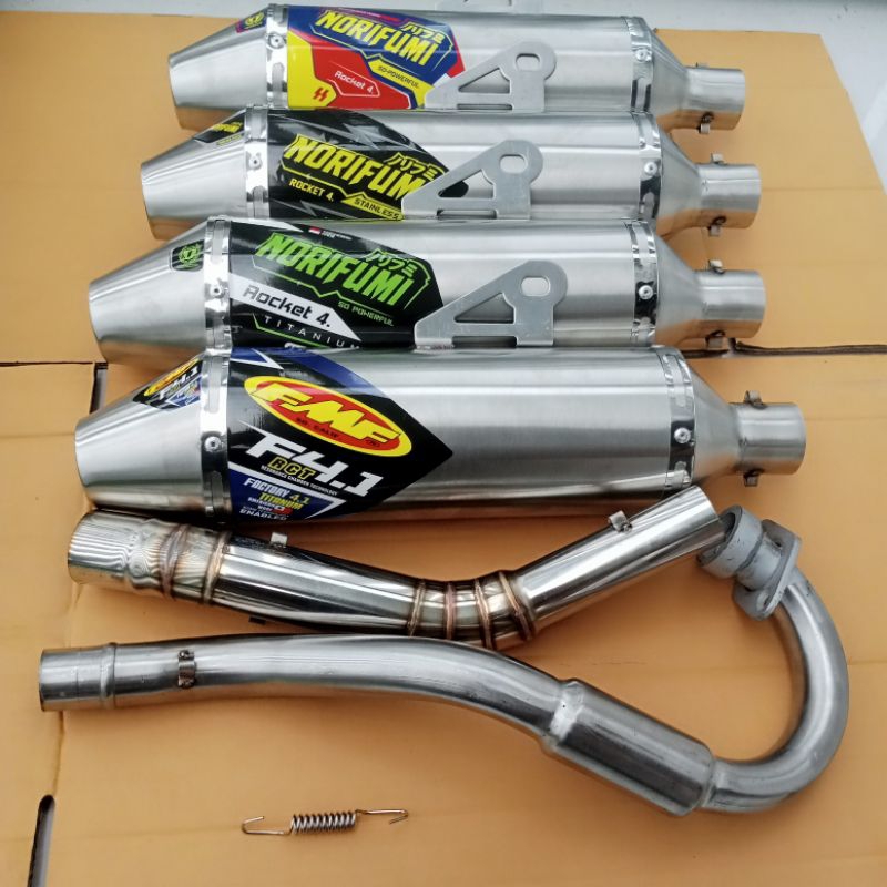 1set Canister Big Elbow Pipe Norifumi Fmf Zainez For Xr 150xtz 125 Xr 200 Klx 140 Rf Klx 150 Klx