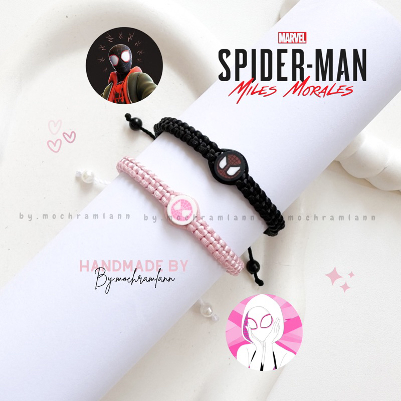 VaderGG Reversible Spiderman Wrap Bracelet - Superhero Wristband For Cosplay & Everyday Wear
