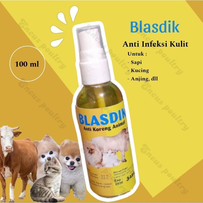 Blasdisk Medicine For Skin Infection spray Cat Dog Cow Etc Shopee