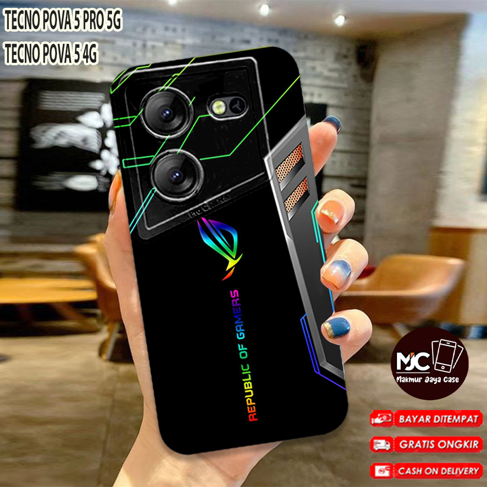 Softcase PROCAMERA TECNO POVA 5 PRO 5G/ TECNO POVA 5 4G Latest MOTIF ...