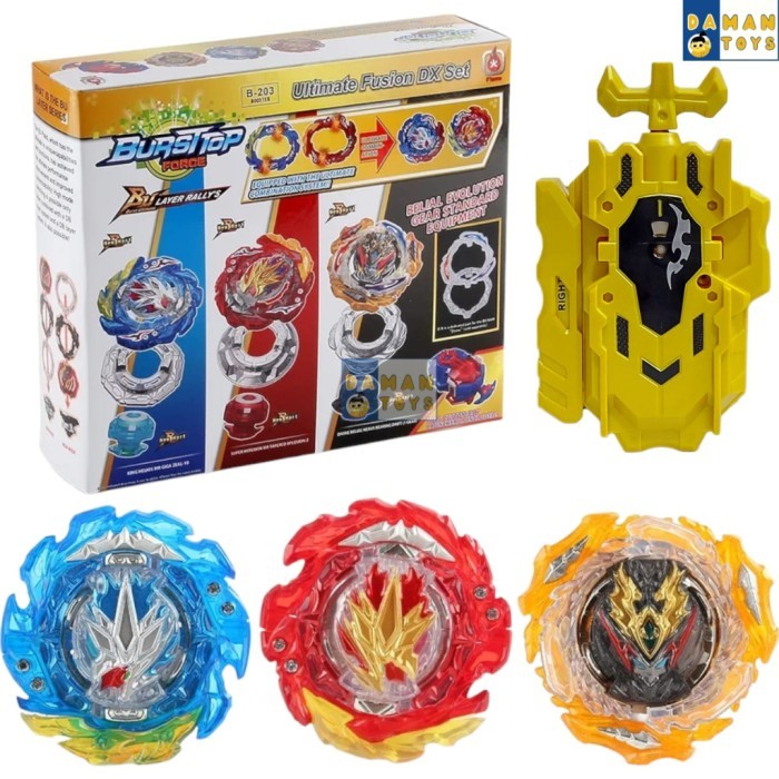 Beyblade Burst Super Hyperion King Helios Ultimate Fusion Dx B203 Db ...