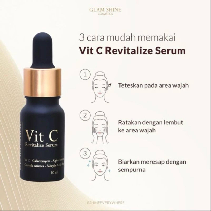 HITAM Glamshine Serum VIT C Glamshine Glamshineofficial Glamshine ...