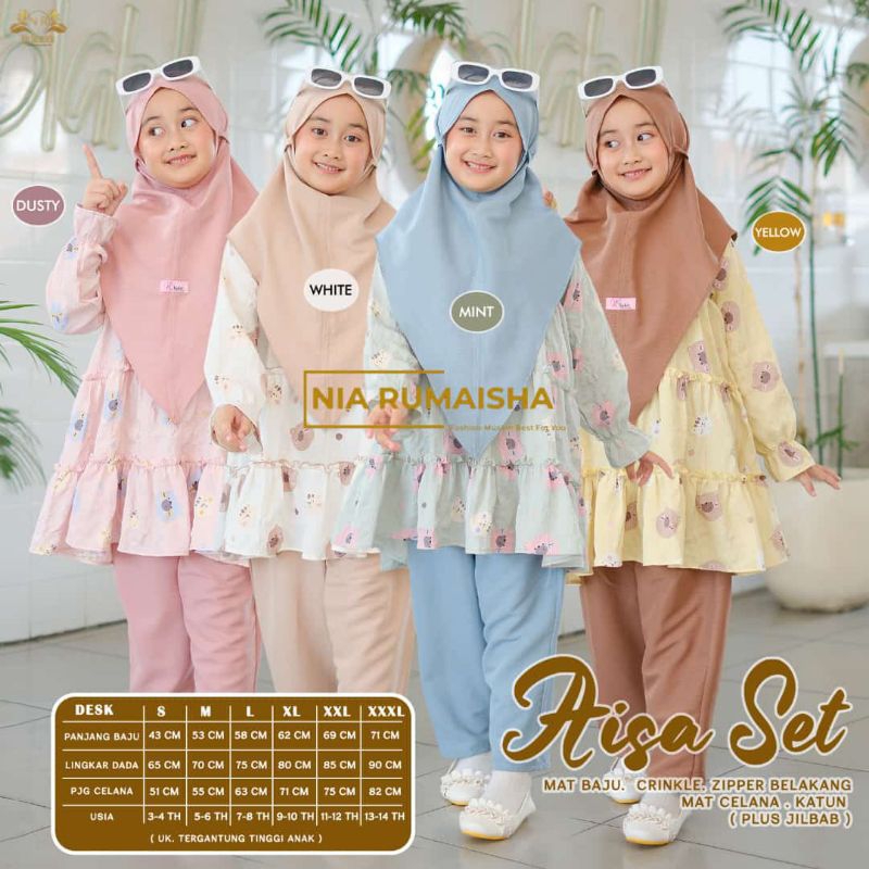 Aisa Set | Kids Suit | By Nia Collection | Shopee Malaysia