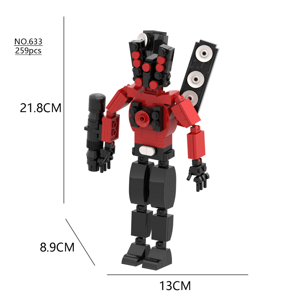 Upgrade Moc skibidi Toilet titan King Monitor Model Building Blocks ...