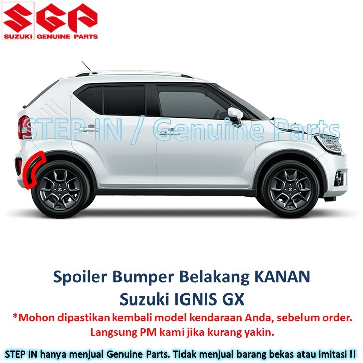 Right REAR Bumper Spoiler sideKiri SUZUKI IGNIS GX Cover bumper side ...