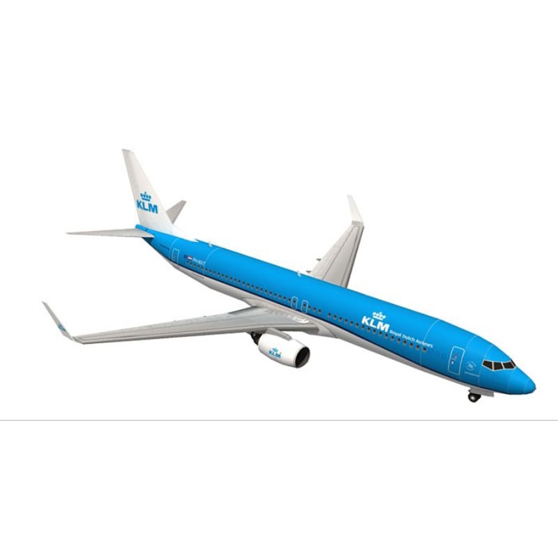 Boeing 737-900 KLM Aircraft papercraft Pattern Sheet (PR-A4) | Shopee ...