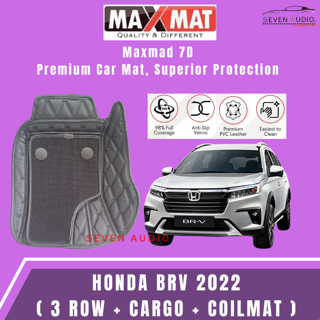 D Maxmat Honda All New Brv Car Carpet Rows Shopee Malaysia