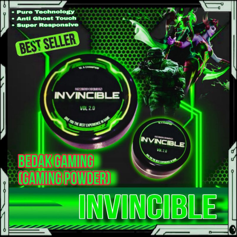 Invincible Premium Gaming Powder Regular SIZE and Solo Merchandise for ...