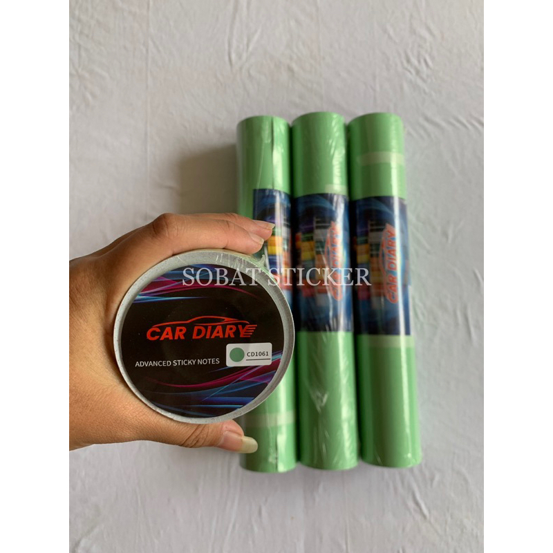 HIJAU Glossy PASTEL Green CAR DIARY STICKER PER ROLL | Shopee Malaysia