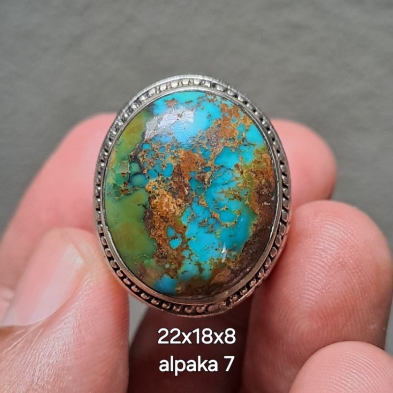 HIJAU 7-turquoise Persian Ring Two Colors Green Blue | Shopee Malaysia