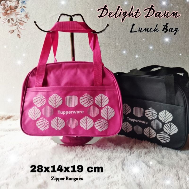 Delight Leaf Bag (Ice Flower Zipper) Tupperware Leaf Pattern Lunch Bag ...