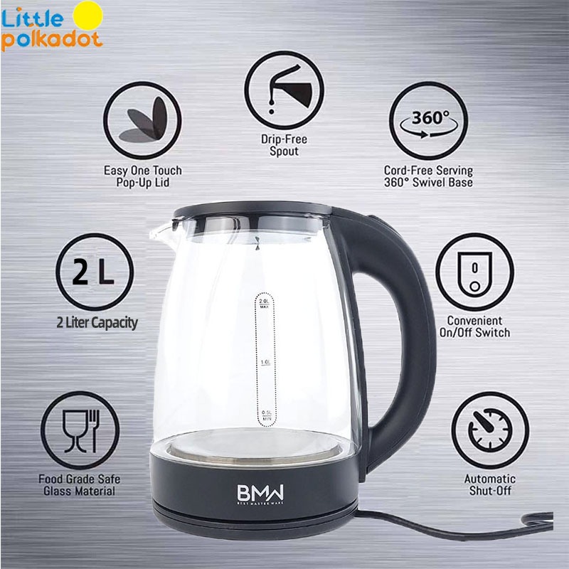 TERMOS 450w Multifunctional Electronic Electric Glass Kettle Thermos ...