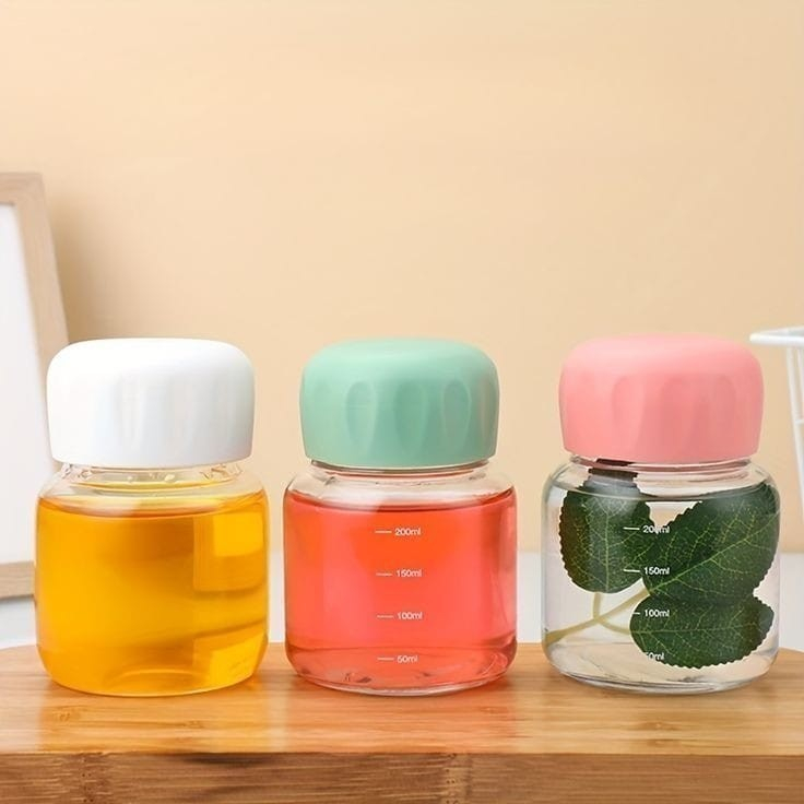 Glass Juice Drinking Bottle Mini Anti-Spill Water Drinking Bottle ...