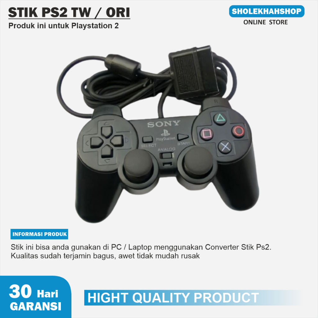 Joystick Stick PS2 Stick BLACK Playstation 2 Stick TW ORIGINAL FACTORY ...