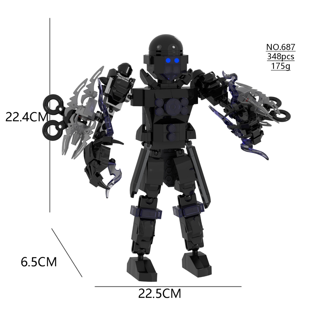 Upgrade Moc skibidi Toilet titan King Monitor Model Building Blocks ...