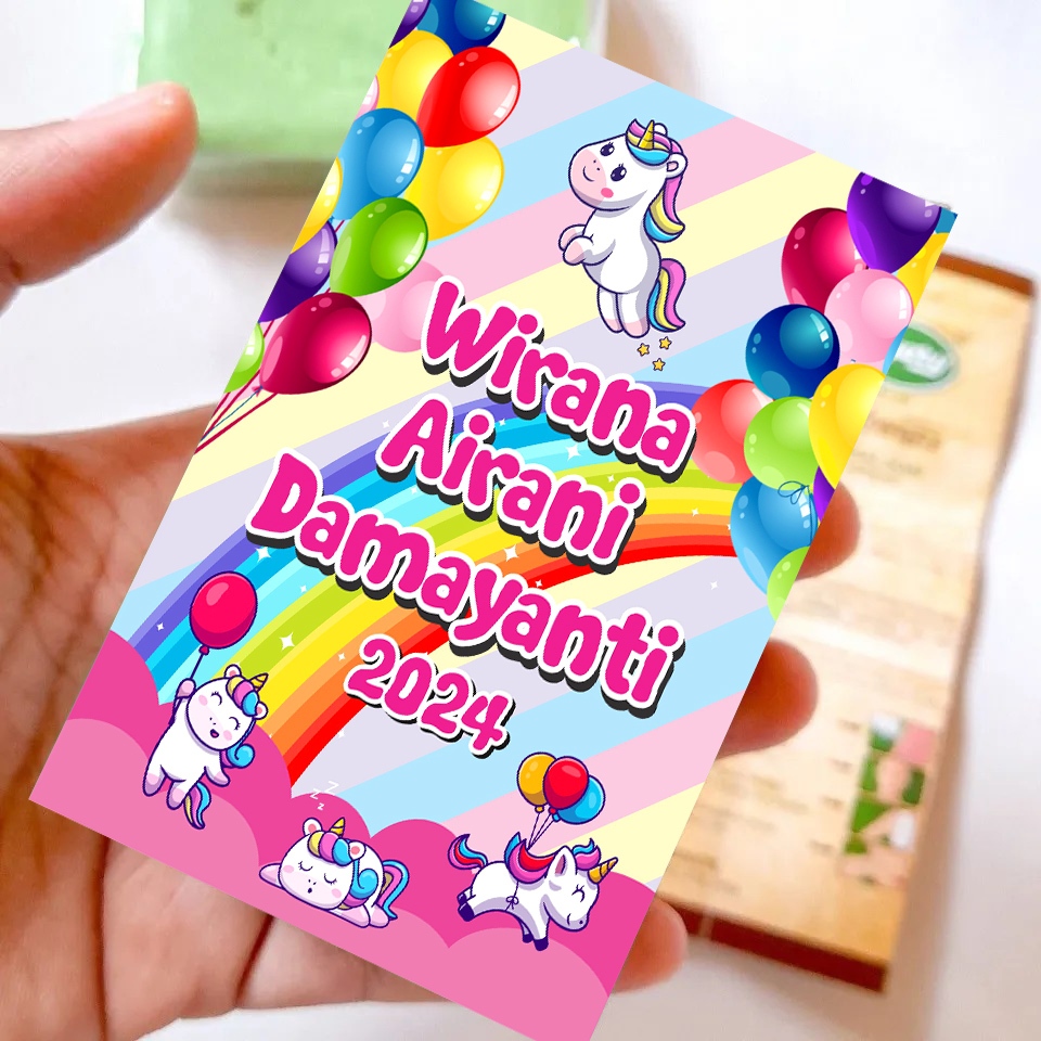 Custom Birthday Stickers Birthday Stickers | Shopee Malaysia