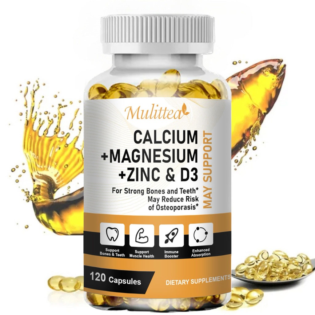 Mulittea Calcium Magnesium Zinc Capsules with Vitamind3 for Kids ...