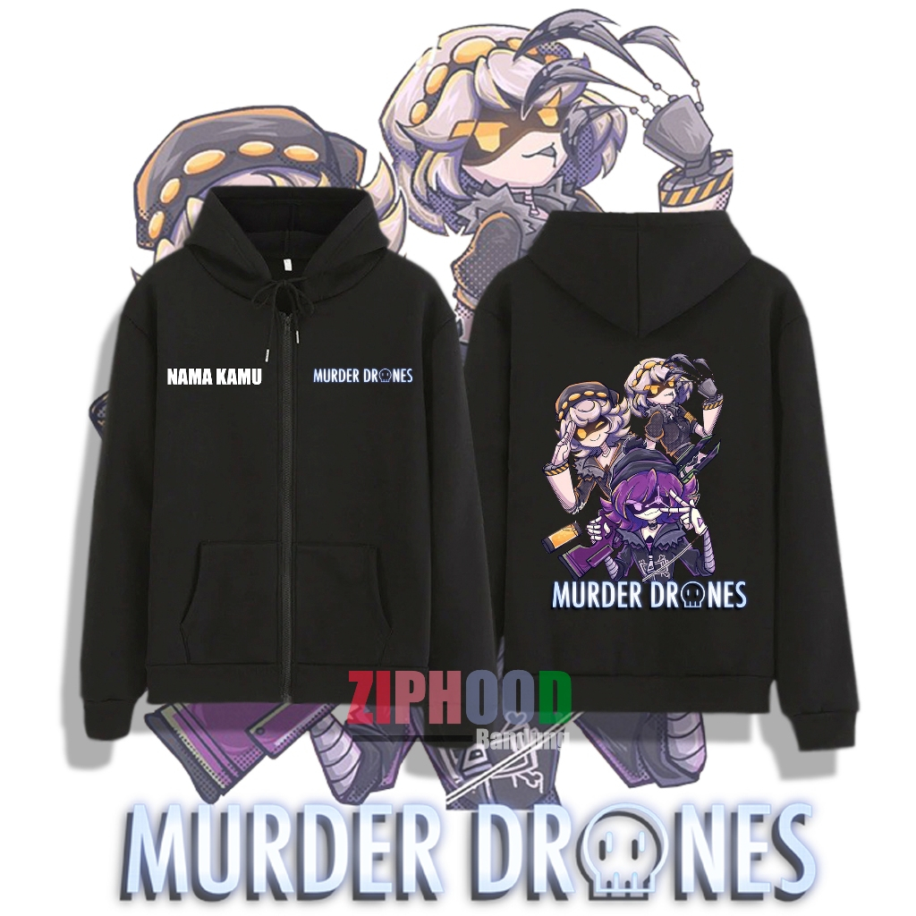 Ziphood BANDUNG - Sweater Zipper Kids Animation Murder Drones ...