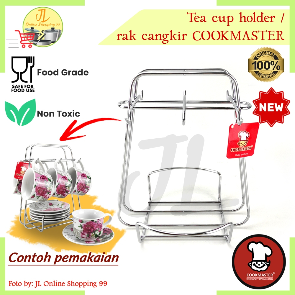 Stainlesss cup Rack/tea cup holder cookmaster | Shopee Malaysia