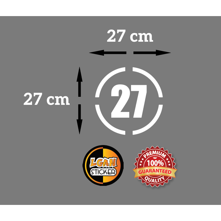 Round Strip Model Number Sticker, Revlektive Material, Diameter 27 cm ...