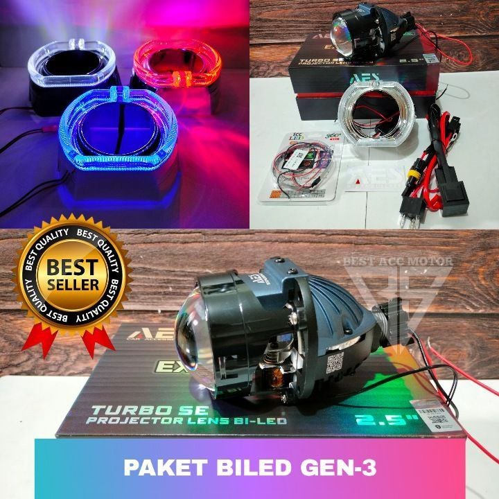 Biled AES TURBO SE Package+BMW SHROUD+RELAY Cable+DEVIL EYE 1set BILED ...