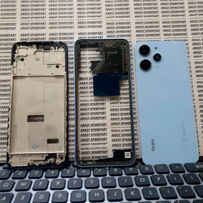 Xiaomi Redmi 12 Fullset Housing Casing Complete with 3 Frame Parts ...