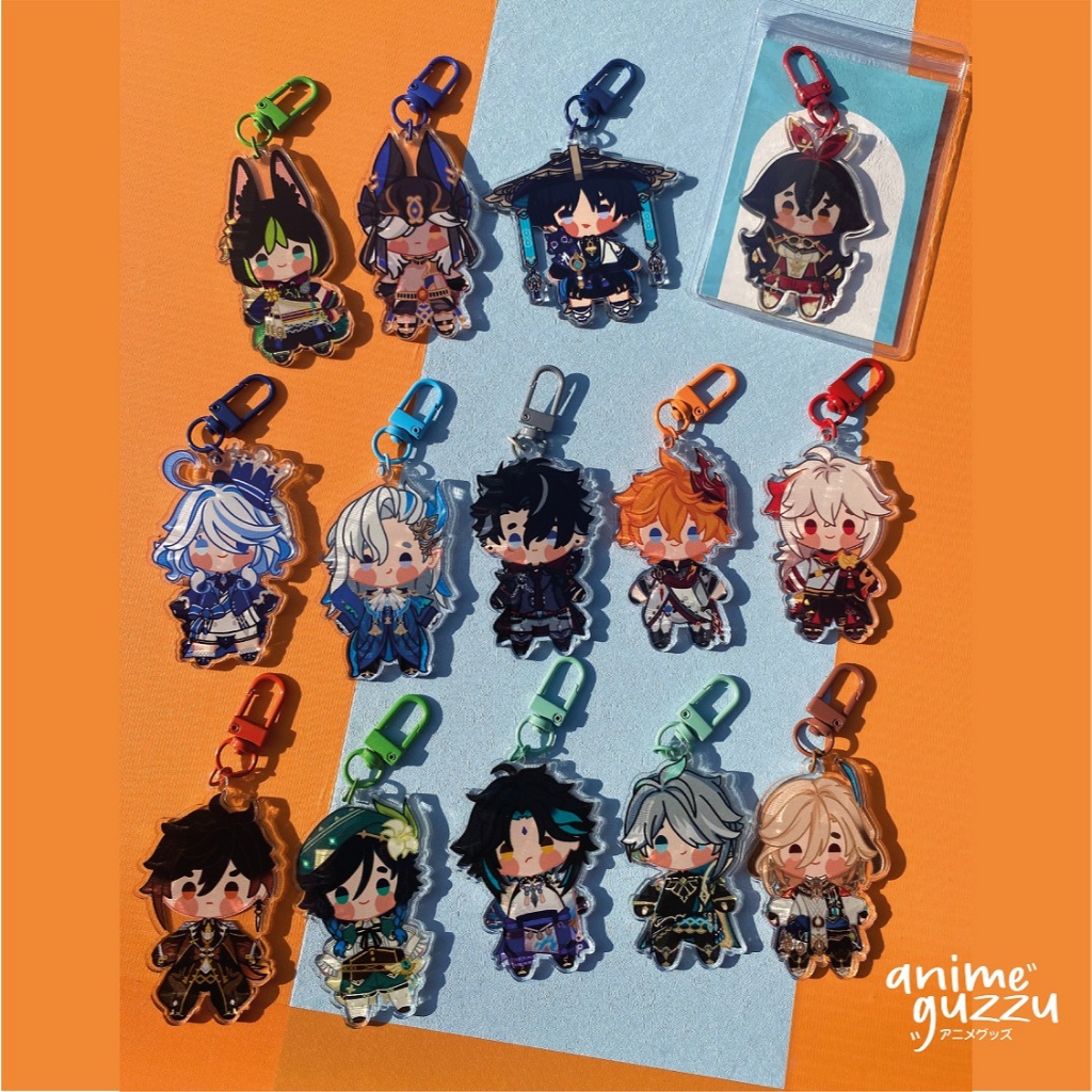 GANTUNGAN Anime GUZZU PREMIUM KEYCHAIN GENSHIN IMPACT - FULL BODY ...