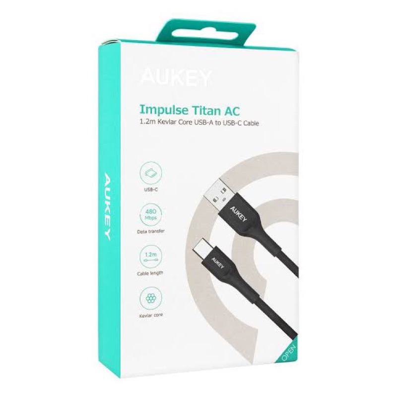 Impulse Titan data cable USB to c Aukey | Shopee Malaysia