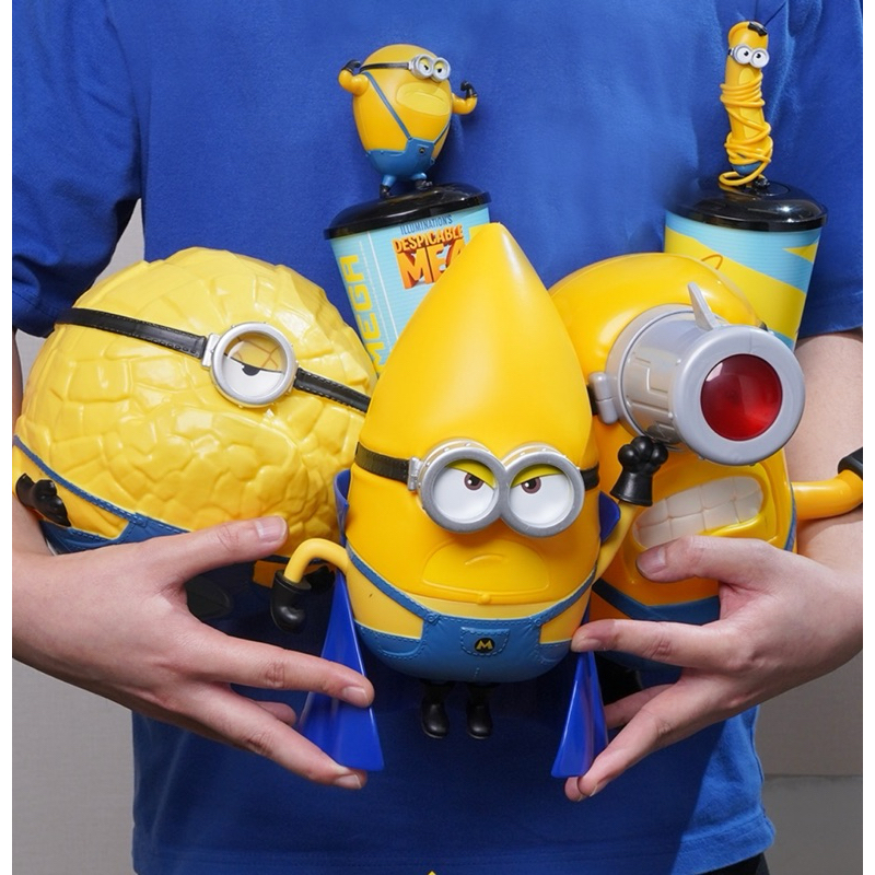 Minions Popcorn Bucket Tumbler Mega minion XXI (Unit) Pit Gus Mel jerry Shopee Malaysia