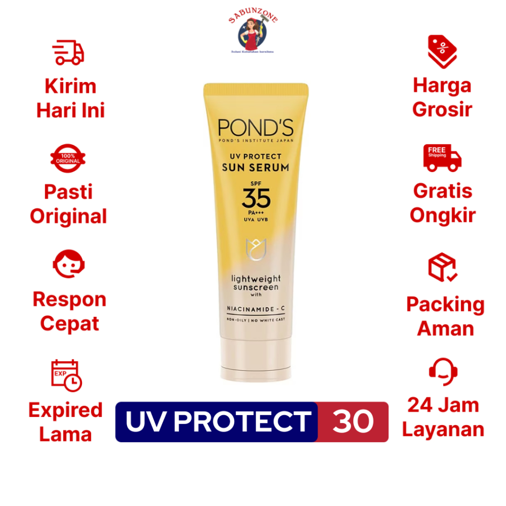 Ponds Uv Protect Sun Serum Spf Pa Gr Shopee Malaysia