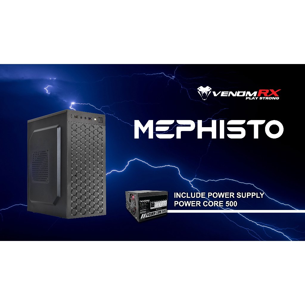 PC CASE VENOM RX MEPHISTO INCLUDES PSU | Shopee Malaysia