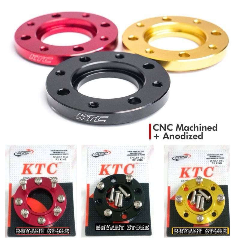 Spacer DISC ADAPTER ORIGINAL KTC FRONT DISC PLATE CRG YAMAHA RX KING ...