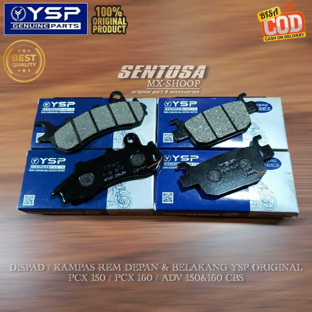 Disc PAD/Brake PAD Front & Rear YSP ORIGINAL MOTOR PCX150 CBS/PCX 160 ...