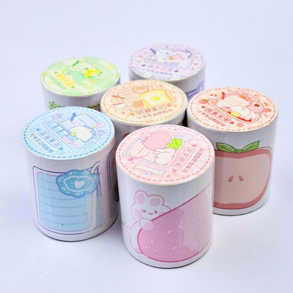 Writing Border Tape Sticker Roll Aesthetic Scrapbook | Shopee Malaysia