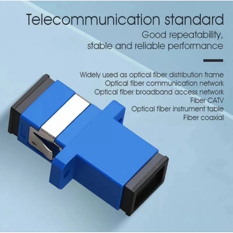 SC UPC FIBER OPTIC FTTH CATV CONNECTOR ADAPTER FO BAREL FO CONNECTION ...