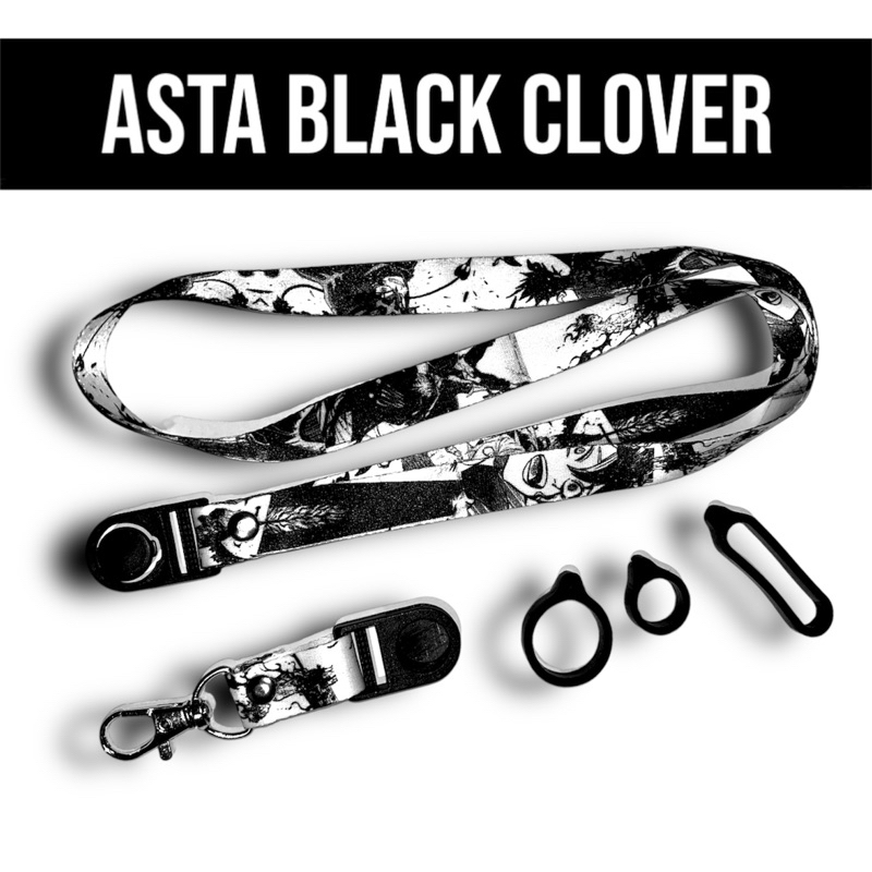GANTUNGAN Asta BLACK CLOVER COMIC LANYARD PREMIUM HP KEYCHAIN | Shopee ...