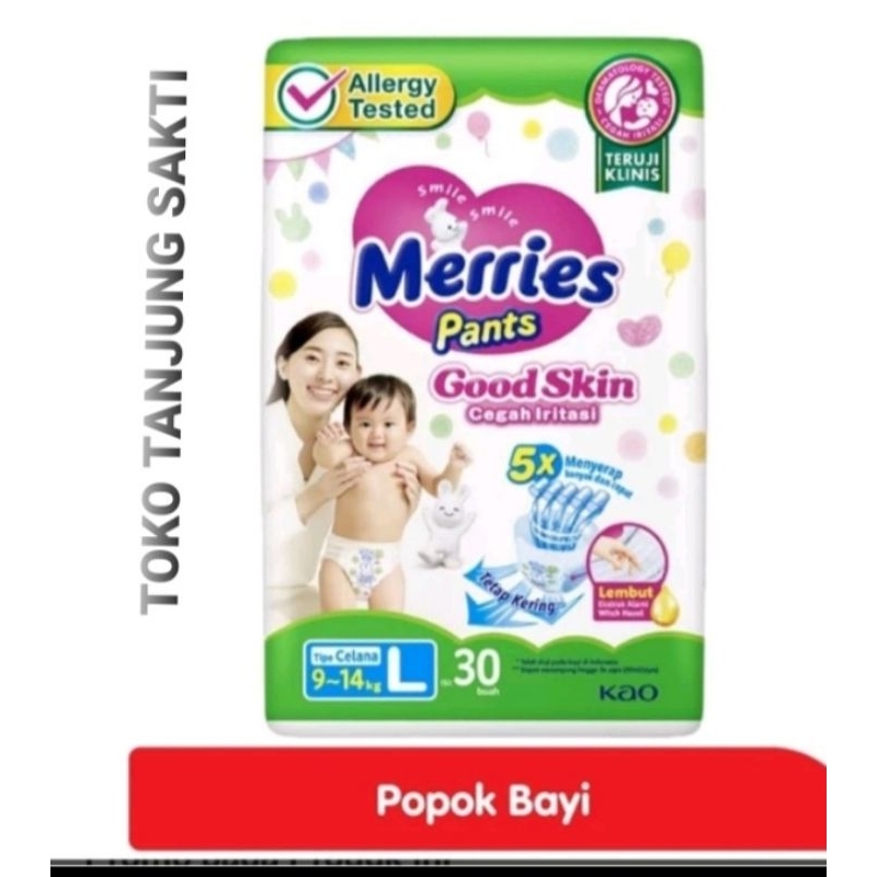 Merries PANTS Diaper PANTS L 28+2 (New Packaging) | Shopee Malaysia