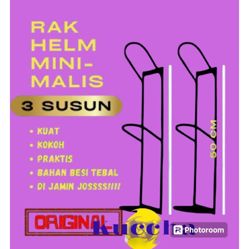 Hanging HELEM RACK 3 MINI STORIES ASSEMBLY CONCRETE NAILS | Shopee Malaysia