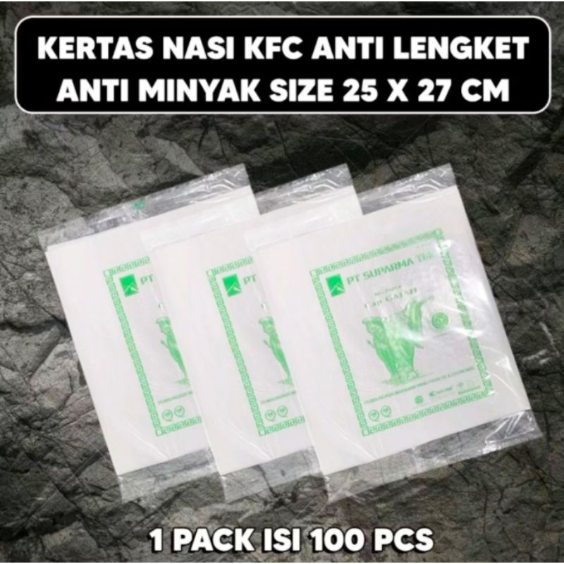 Non-stick Food Wrapping Paper l Oil Paper l Kfc Mcd Burger Kebab Rice ...
