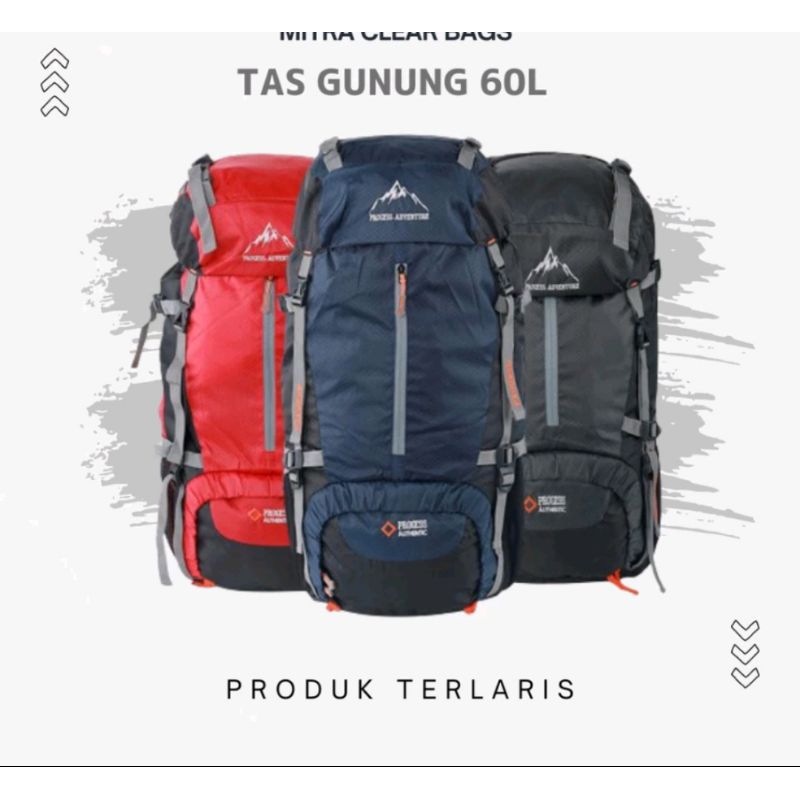 60 liter backpack Progres - Mountain bag - Mountain backpack | Shopee ...
